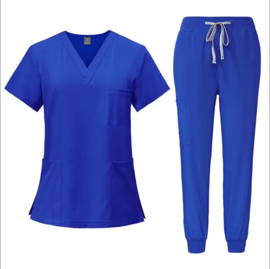 V-Neck Scrub Set – Top & Jogger Pant