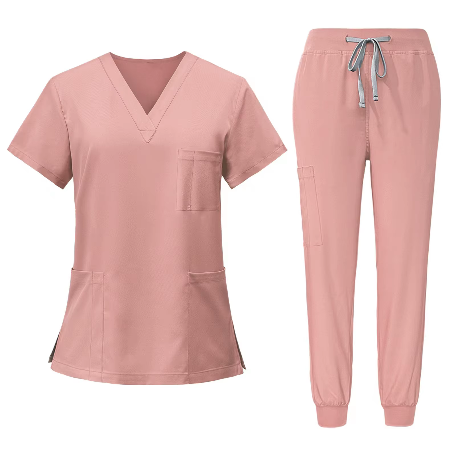V-Neck Scrub Set – Top & Jogger Pant