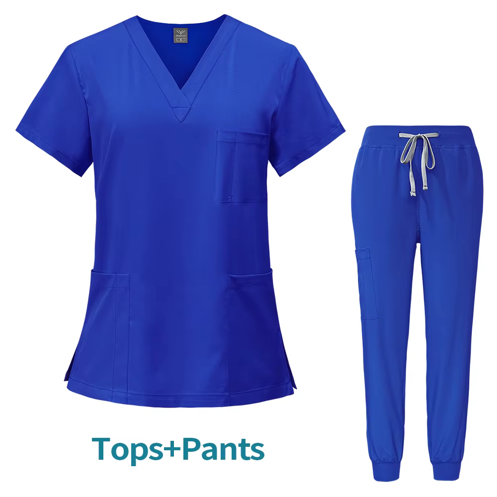 V-Neck Scrub Set – Top & Jogger Pant