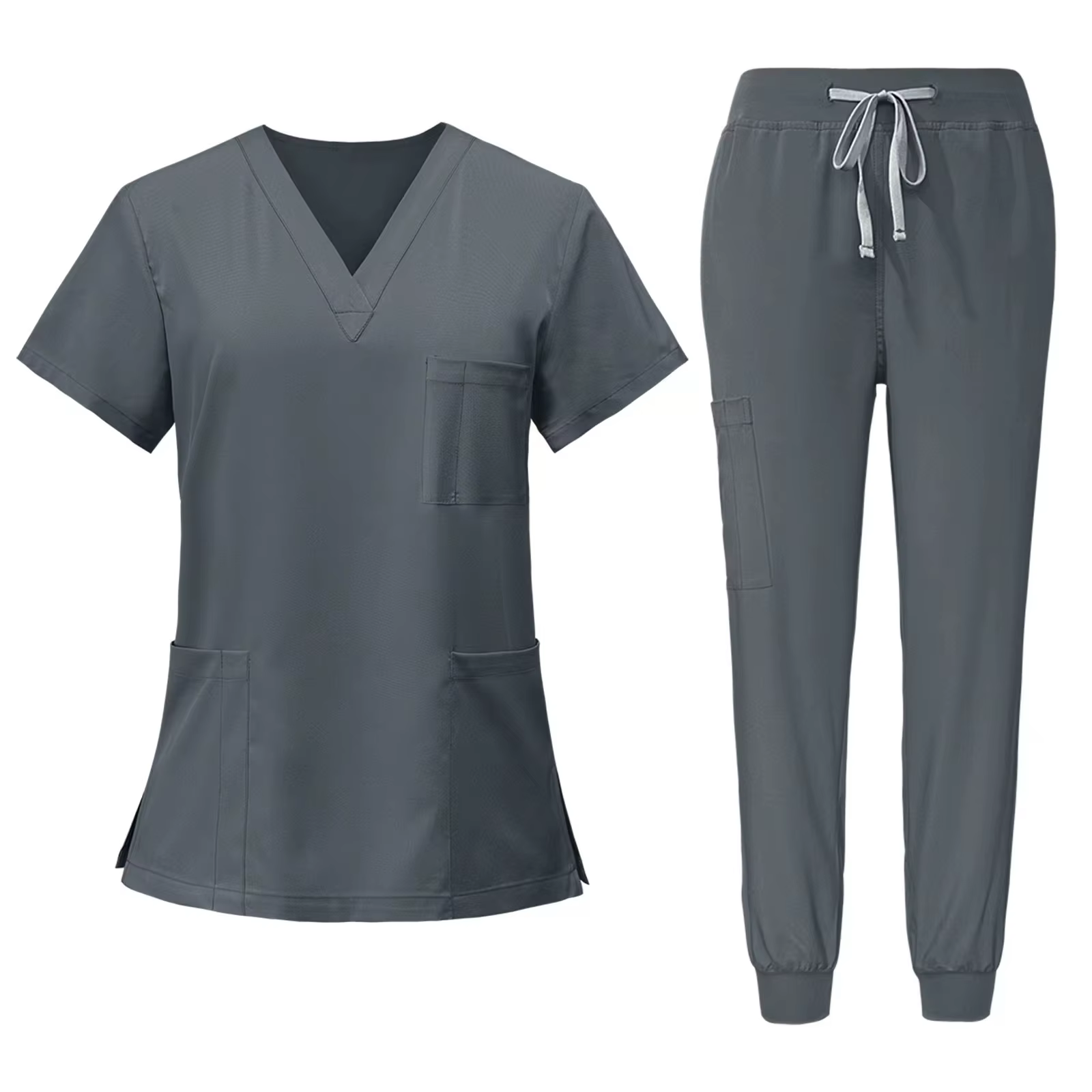 V-Neck Scrub Set – Top & Jogger Pant